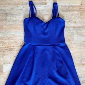 Short, Sleeveless, Royal Blue Dress